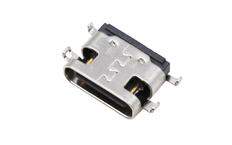 104315152- usb type c單排16p母座 沉板2.1連接器