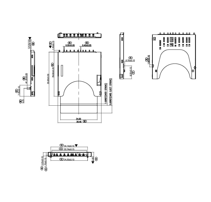 SD push 內焊卡座